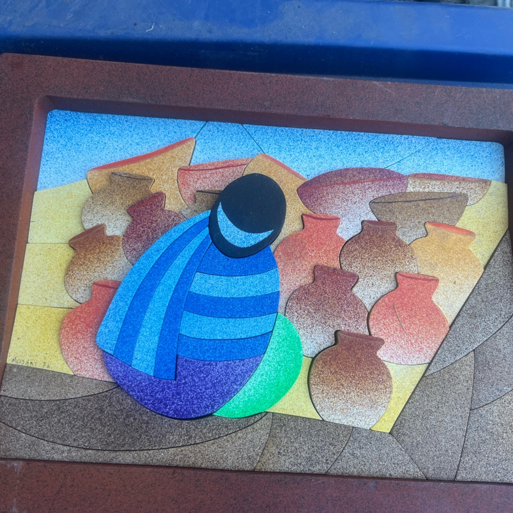 Colorful Mexican  Abstract Art Pieces.
